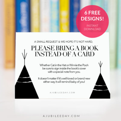 Bring Book Request Card (6 Designs!) - A Jubilee Day