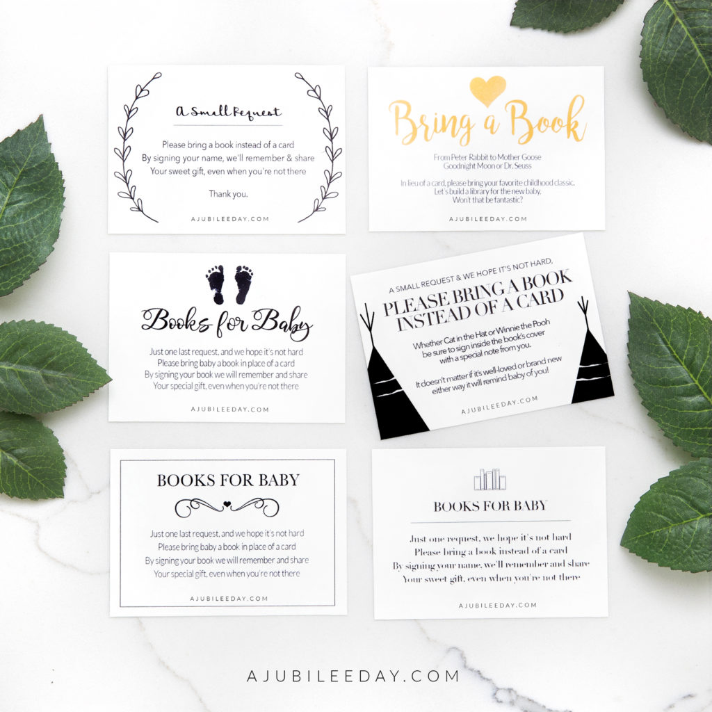 Bring Book Request Card (6 Designs!) - A Jubilee Day